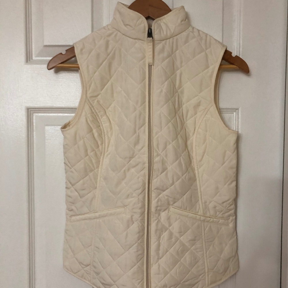 Van Heusen Women's Cream Quilted Vest